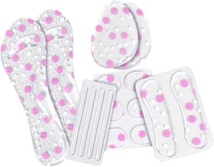 1 Set Anti-wear Non-Skid Insoles for Women's Sandals Shock-Absorbing Heels Pads