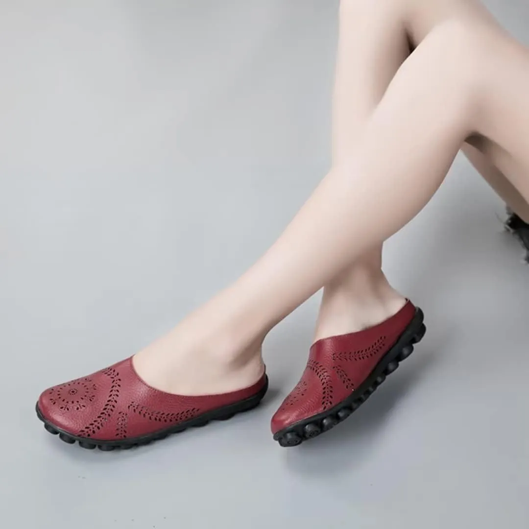 2024 Women's Hollowed Out Casual Fashion Flat Mules