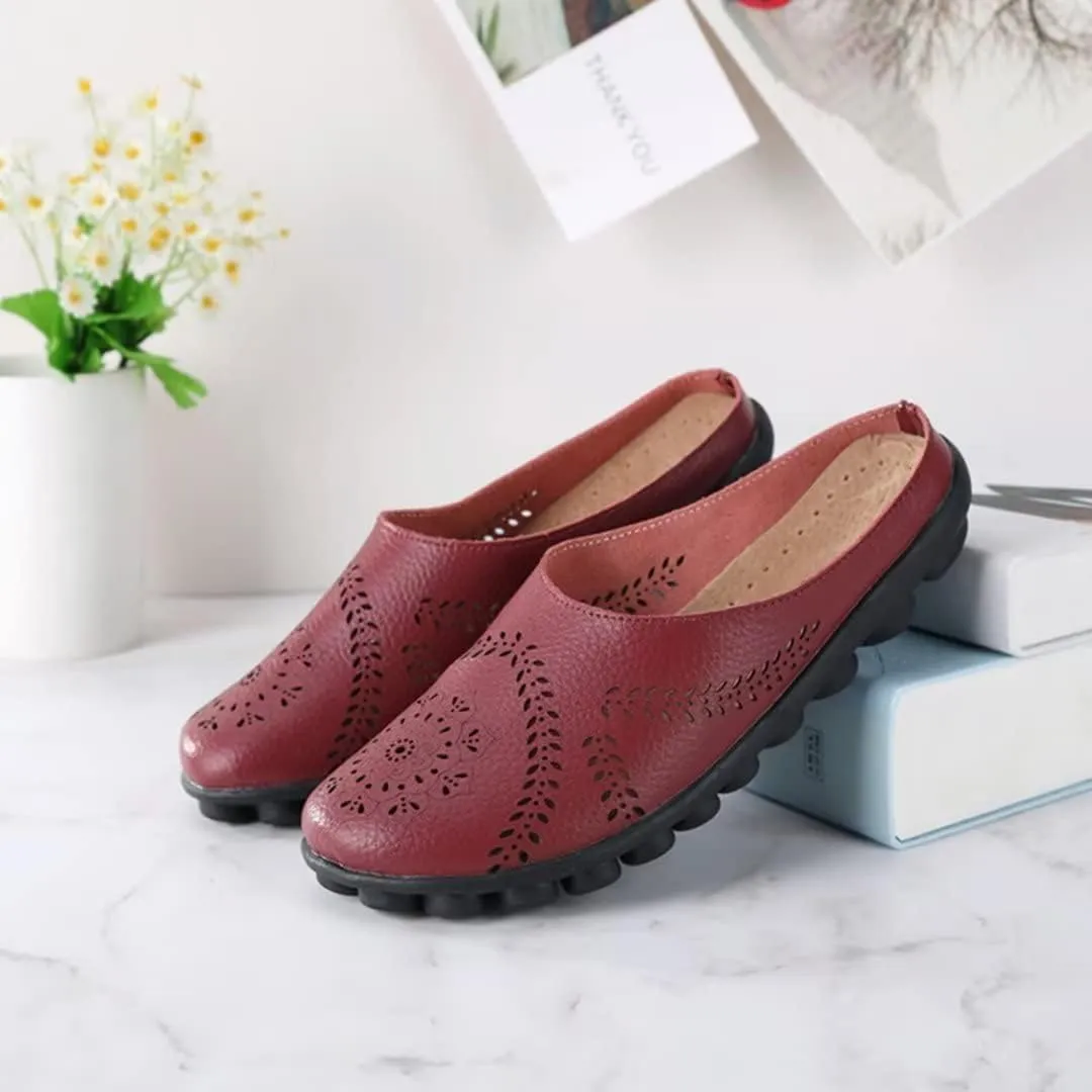 2024 Women's Hollowed Out Casual Fashion Flat Mules