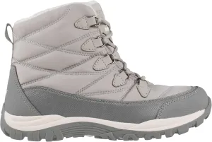 Absolute Cynthia Snow Winter Boots for Women, Warm, Insulated, Lace-Up Front, Gray, Size 10