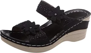 Adjustable Orthopedic Sandals Women Arch Support Flip Flops Summer Casual Walking Shoes Non Slip Beach Outdoor Thick Cushion