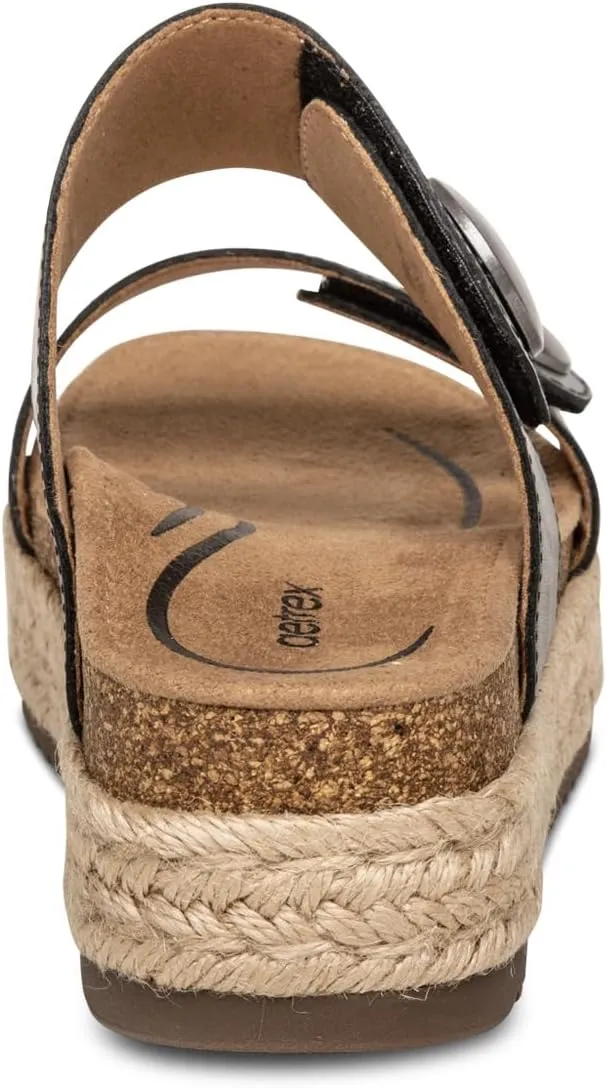 Aetrex Women's Sofie Orthopedic Platform Sandals - Plantar Fasciitis Relief Arch Support Wedge Sandals