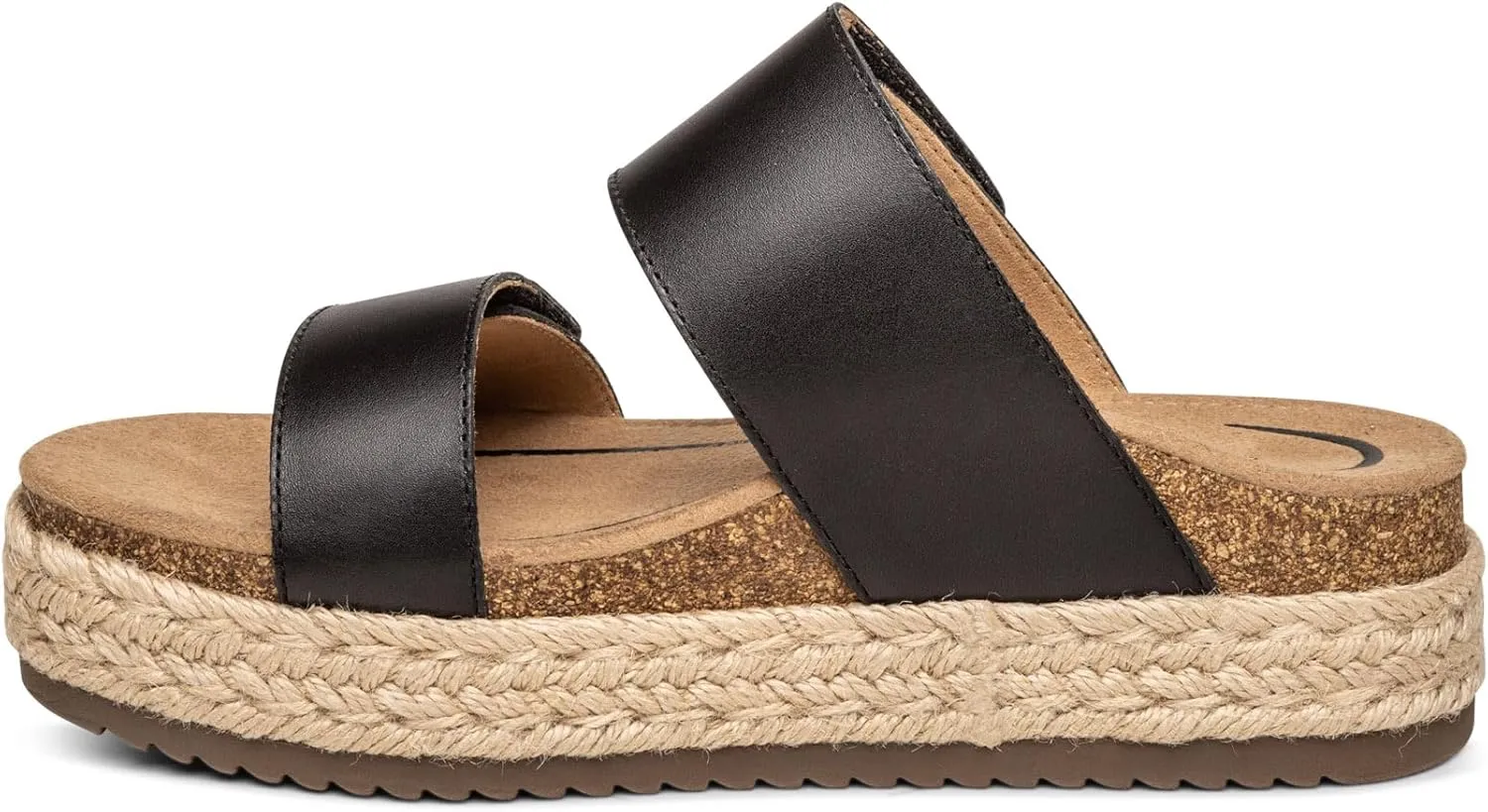 Aetrex Women's Sofie Orthopedic Platform Sandals - Plantar Fasciitis Relief Arch Support Wedge Sandals