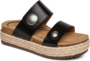 Aetrex Women's Sofie Orthopedic Platform Sandals - Plantar Fasciitis Relief Arch Support Wedge Sandals