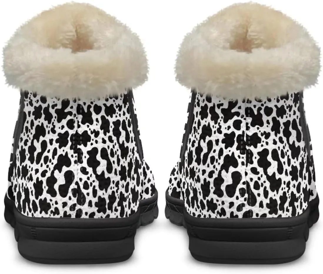 Ankle Booties for Women Anti Slip Snow Boots Fuzzy Fleece House Bootie Comfy Warm Winter Shoes
