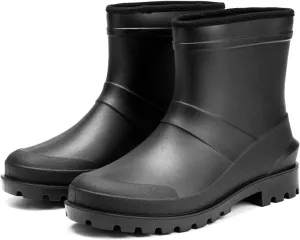 Ankle Rubber Rain Boot Mens Ankle Rain Shoes Waterproof Garden Boots Mens Short Rain Boots