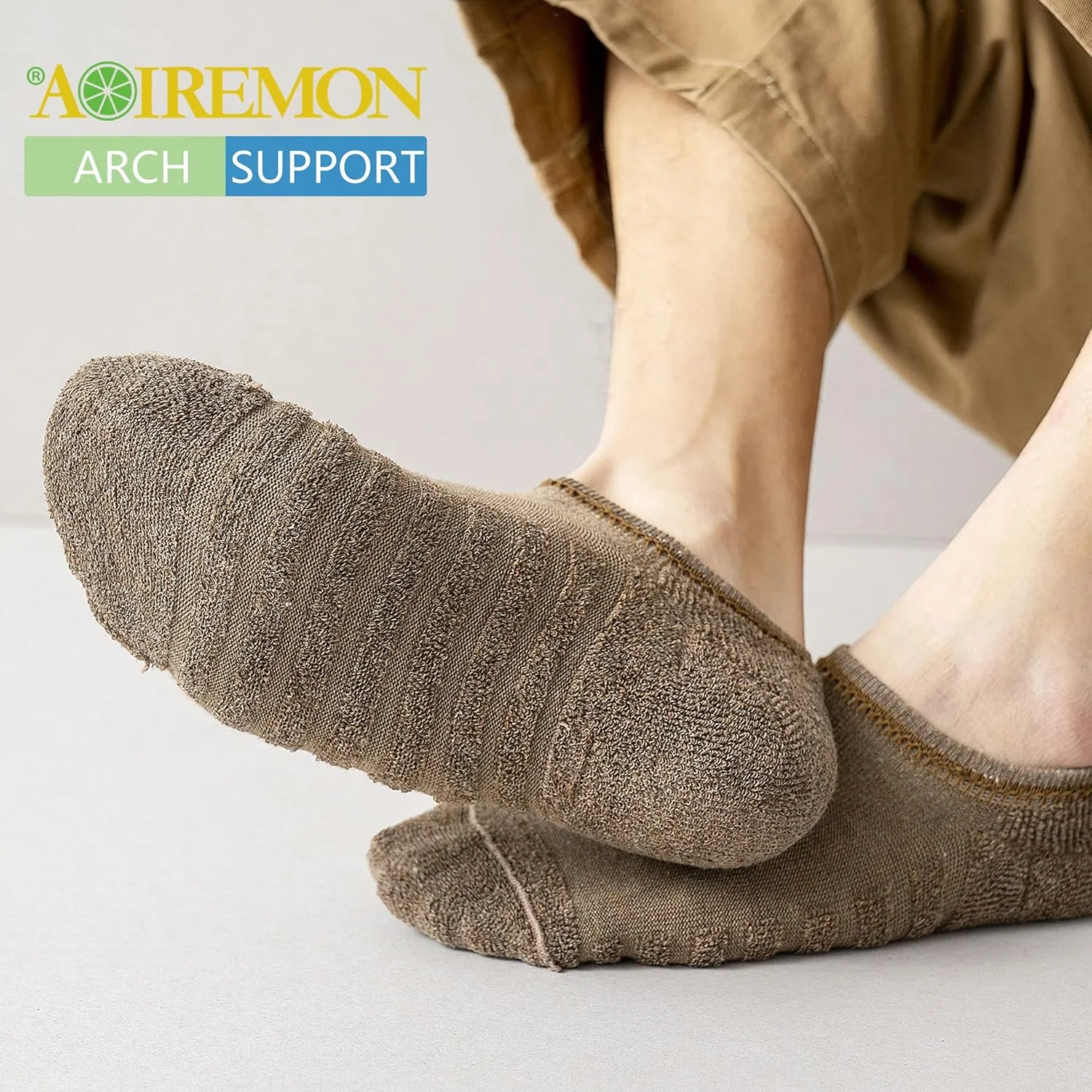 AOIREMON No Show Athletic Socks 5-10 Pairs Hiking Running Ankle Socks For Women Cushion Low Cut Socks