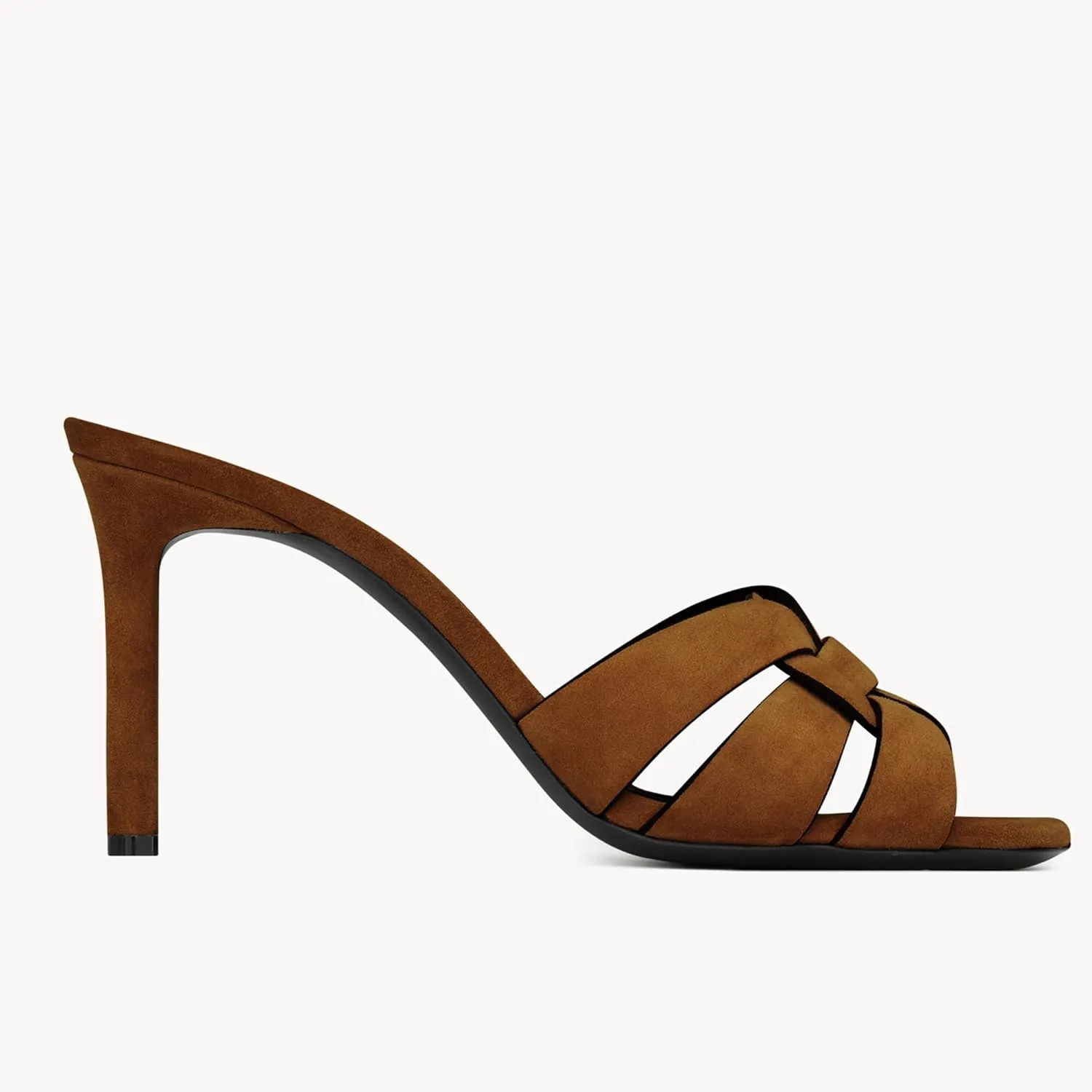 Arqa Open Toe Heeled Mules for Women with Intertwining Straps Featuring Squared Toe & Stiletto Heel Pumps Wedding Dress Slip on Sandals