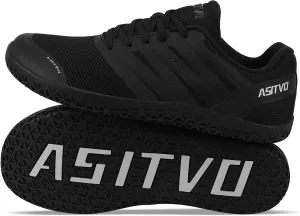 ASITVO Wide Men's Barefoot Zero Drop Sole Minimalist Width Toe Box Walking Shoes Sneakers TPU Toe No-Sew Upper
