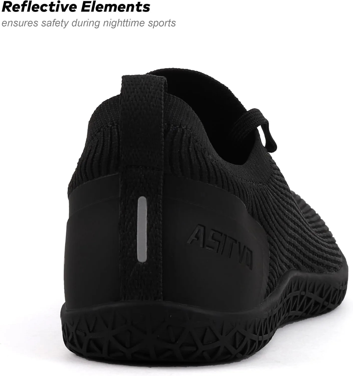 ASITVO Wide Women's Barefoot Zero Drop Sole Minimalist Width Toe Box Walking Shoes Sneakers Colourful Knit Upper