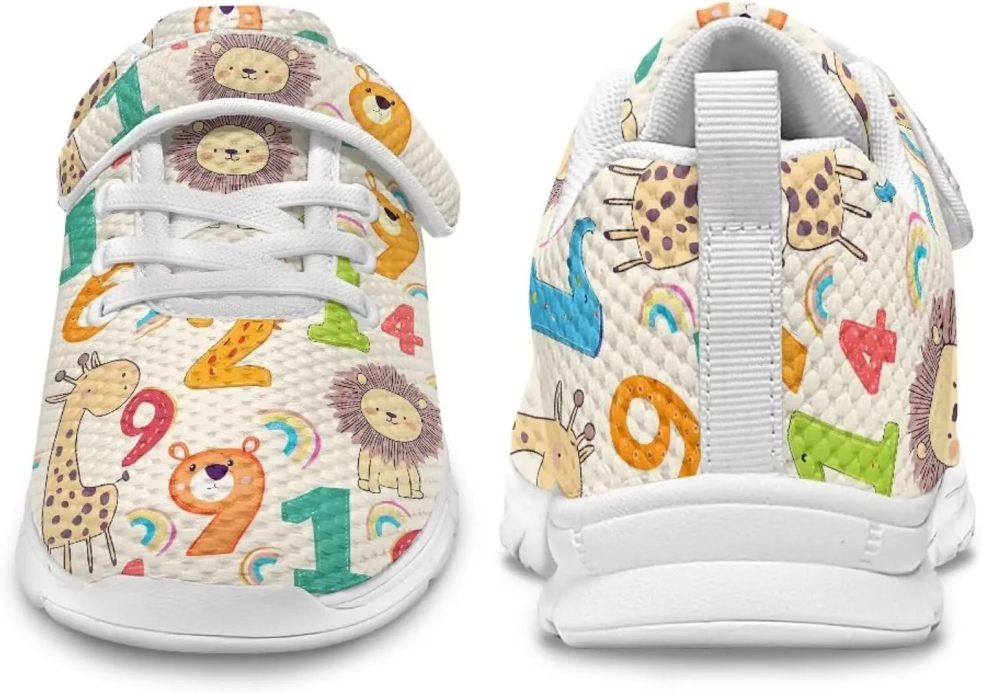 Athletic Sneaker for Boys Teen,Kids Girls Non-Slip Sneakers with White Sole Children's Single Buckle Sneakers