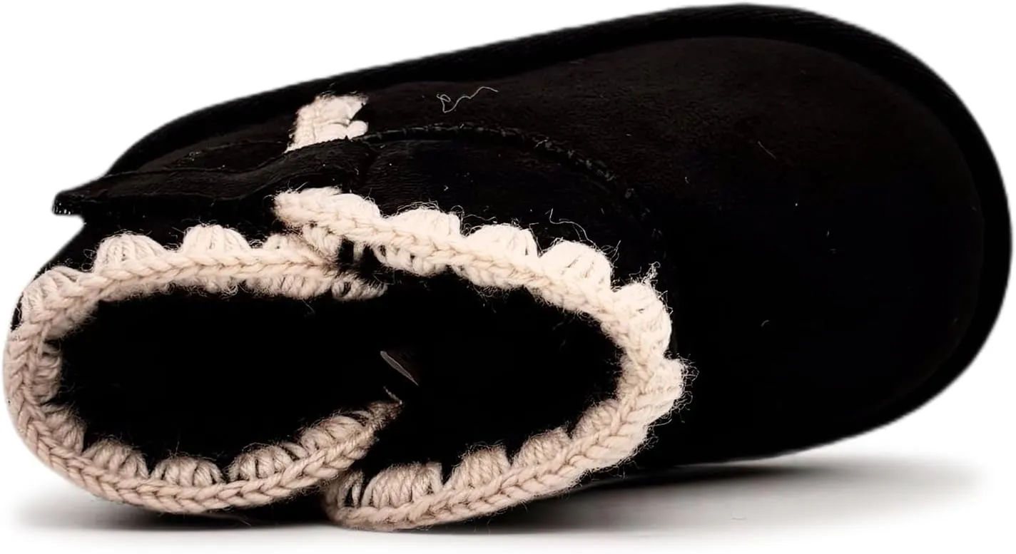 Baby Boots Winter Snow Booties Infant Boys Girls Outdoor Warm Shoes for Cold Weather 6 9 12 15 18 24 Months