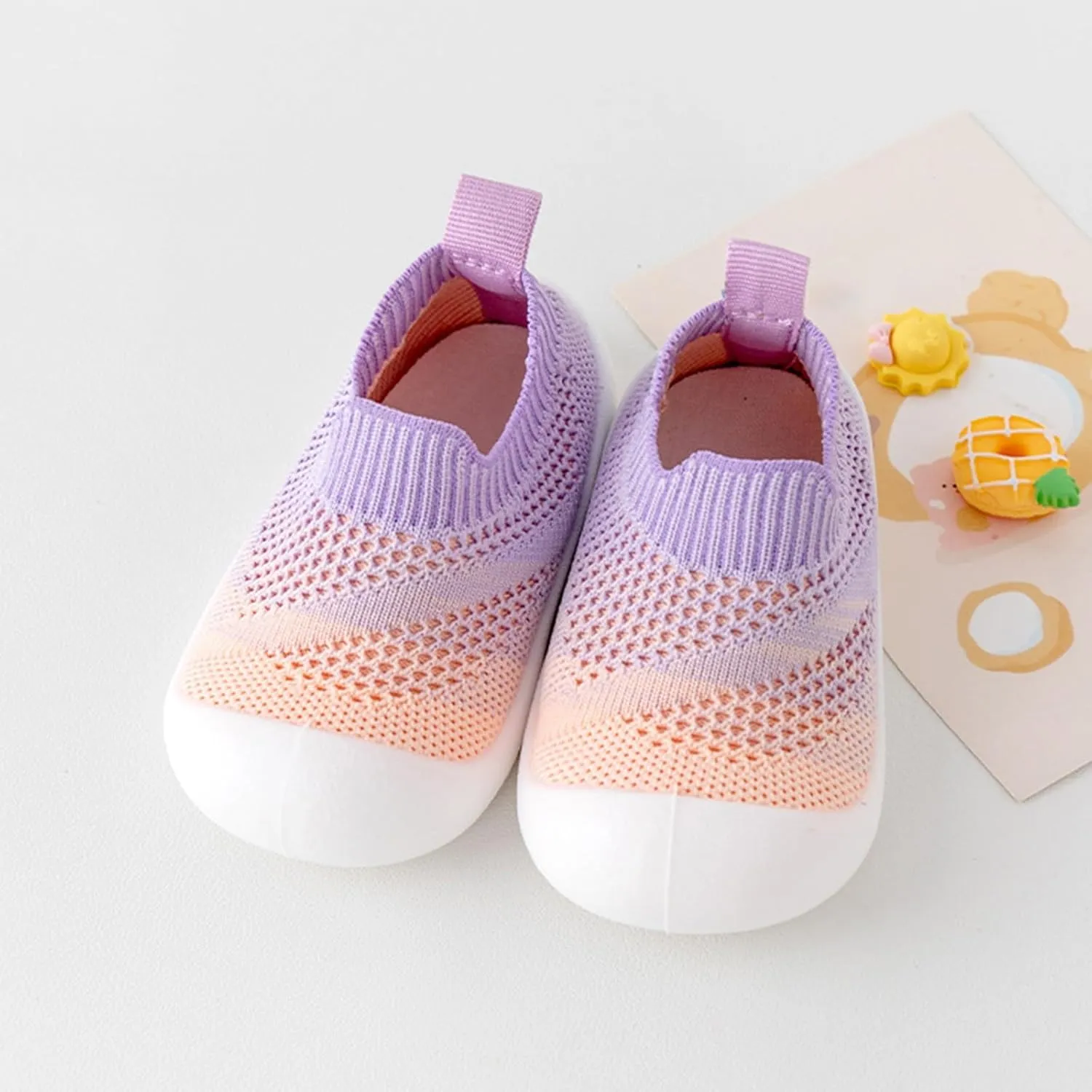 Baby Boys Girls Sandals Non Slip Close Toe Flats Breathable Mesh Walking Shoes Infant Summer Sole Water Sneakers