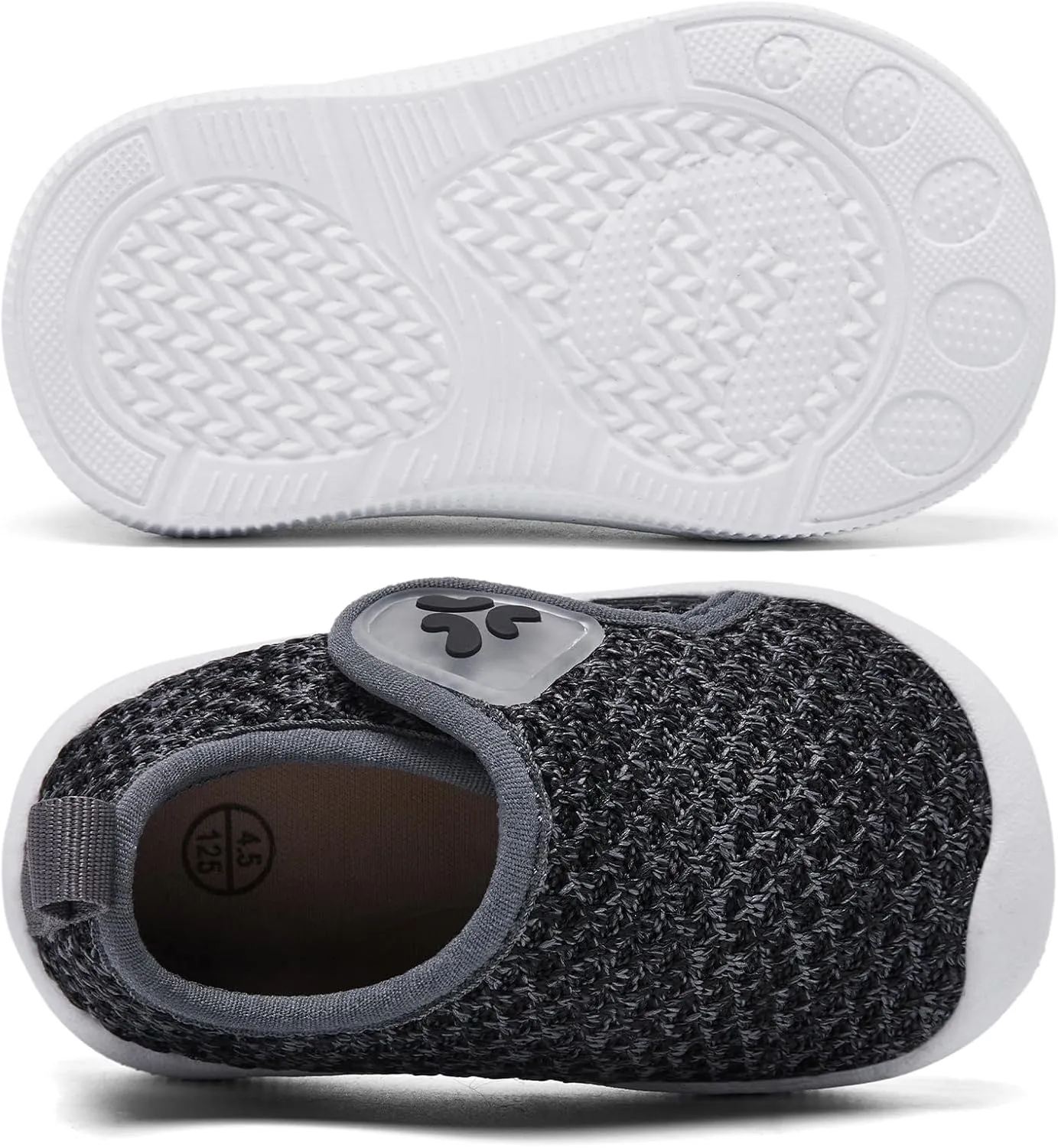 Baby Shoes Infant Boys Girls First Walker Shoes Baby Walking Shoes Lightweight Breathable Sneakers with Non-Slip Soles 0-24 Months