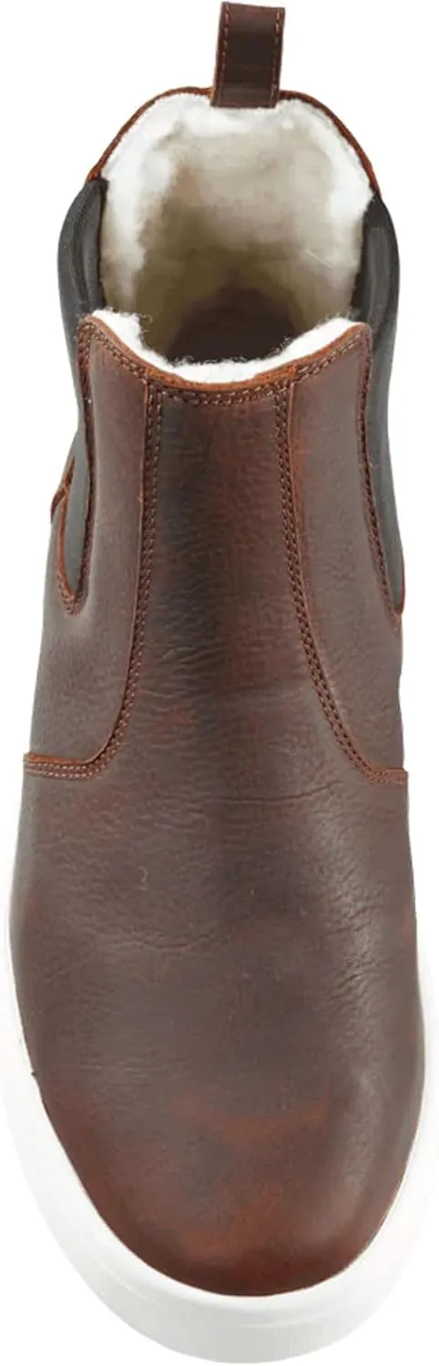 Baffin Men's STRATHCONA Winter Boots | Warm Waterproof Insulated Slip-On Leather Boots with Wool Lining & Slip-Resistant Sole
