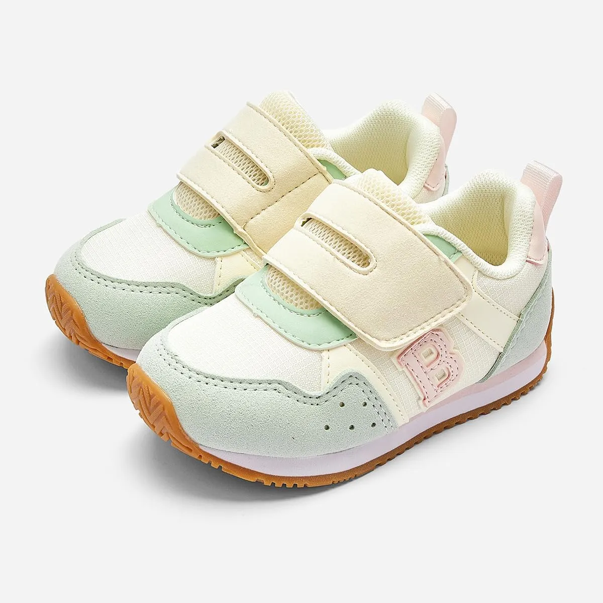 Balabala Toddler Boys Girls Sneakers, Lightweight, Breathable, Slip-On Walking Shoes