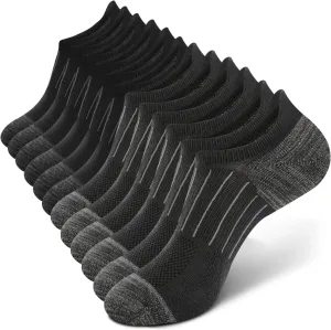 BAMBOO COOL No Show Socks Men Low Cut Ankle Short Socks for Men Casual Athletic Socks with Non Slip Grip