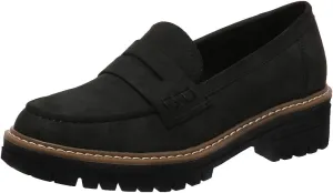 Bandkos Women's Platform Penny Loafers Slip On-Suede Chunky Dress Shoes Casual Business Oxford for Work