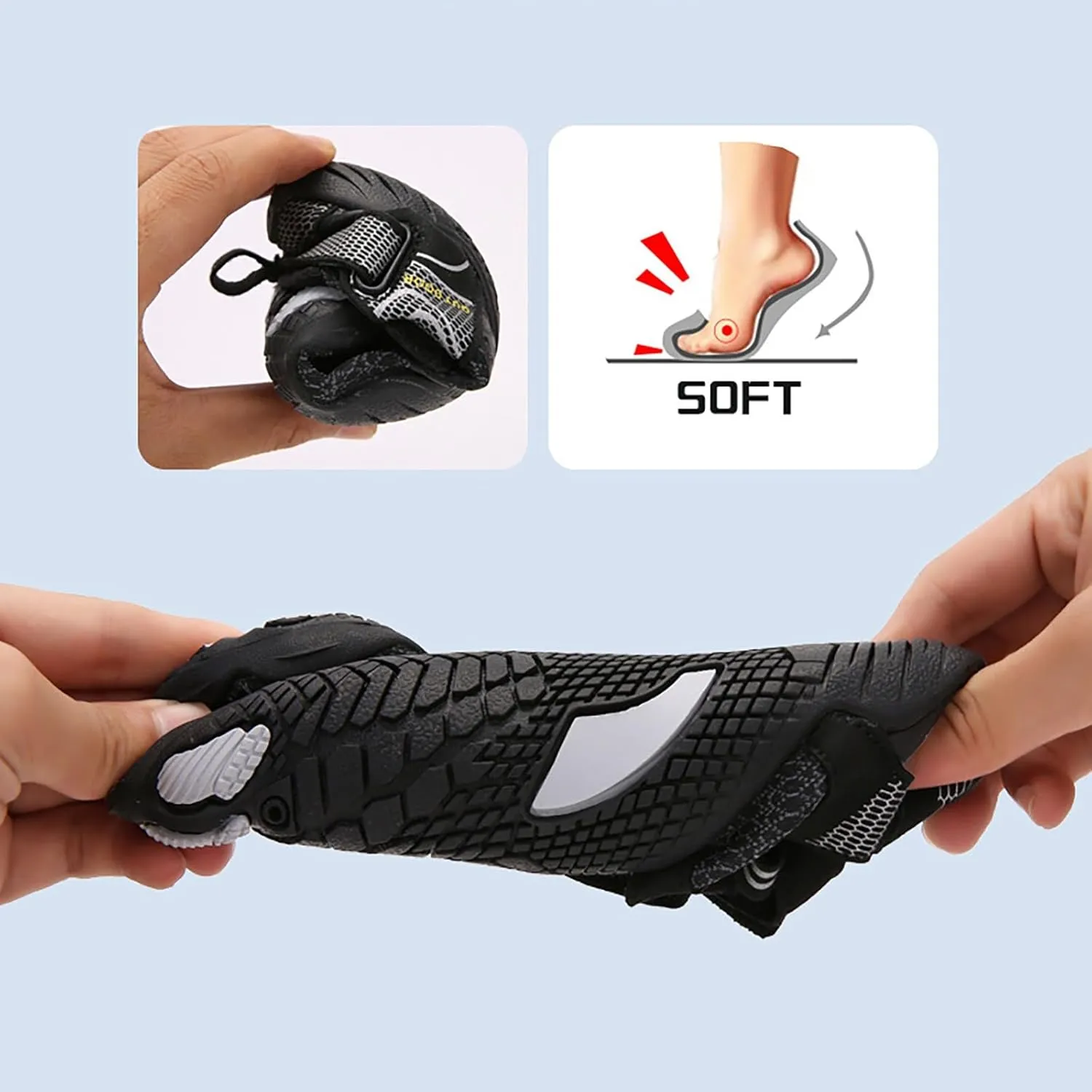 Barefoot Aqua Shoes for Women Men Quick Dry Water Shoes Beach Swim Pool Surf Yoga Hiking Lightweight Non Slip Outdoor Sports