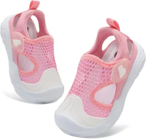 BARERUN Toddler Water Shoes Boys Girls Qucik Dry Breathable Kids Water Shoes Wide Adjustable Instep Water Sandals for Beach Swim Pool Non Slip Flexible Barefoot Sport Aqua Shoes