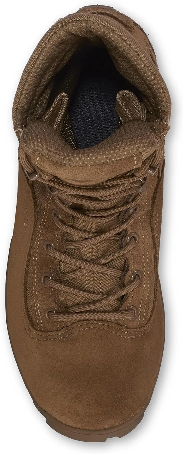 Belleville Sabre 533 8” Hot Weather Hybrid Combat Boots for Men - US Navy Army/Air Force AR 670-1/AFI 36-2903 Coyote Brown Leather with Vibram Ibex Outsole; Berry Compliant