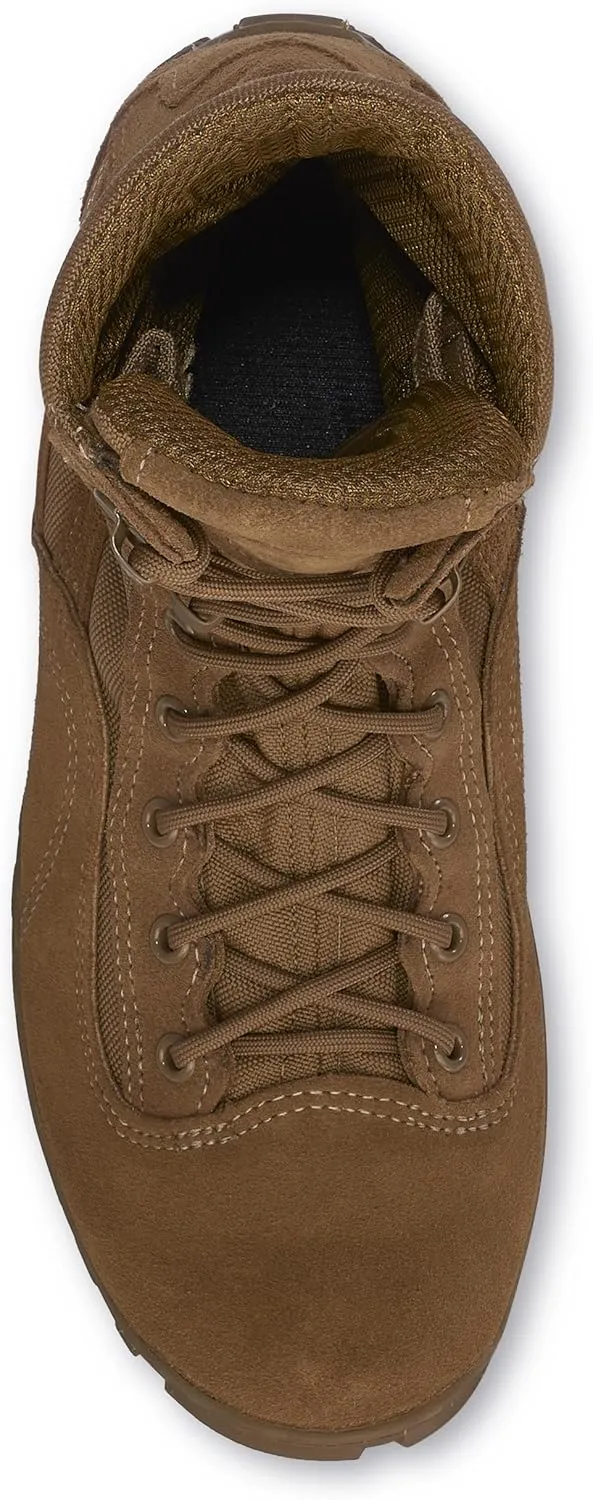 Belleville Sabre C333 8” Hot Weather Hybrid Assault Combat Boots for Men - Army/Air Force AR 670-1/AFI 36-2903 Coyote Brown Leather with Vibram Ibex Outsole; Berry Compliant