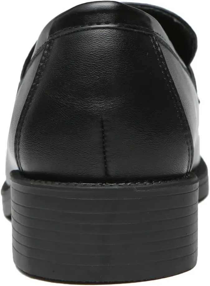 Bernal Loafers for Women Chunky Platform Penny Loafers Fashion Slip On School Shoes Work Shoes with Buckle