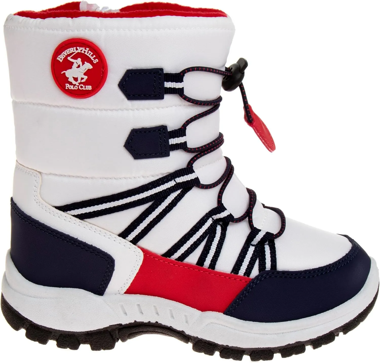 Beverly Hills Polo Club Boy's Insulated Winter Snow Boots Warm Slip Resistant
