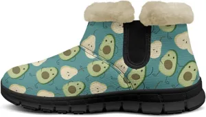 Binienty Winter Snow Boots for Women Comfy Ankle Booties Fur Flannel Lined Warm Walking Boots