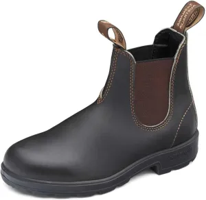 Blundstone Original 500 Series Unisex Premium Water Resistant Leather Chelsea Boots for Men and Women with Shock Absorption and Cushioned Midsole, Stout Brown, 11 US Men / 13 US Women / 10 AU