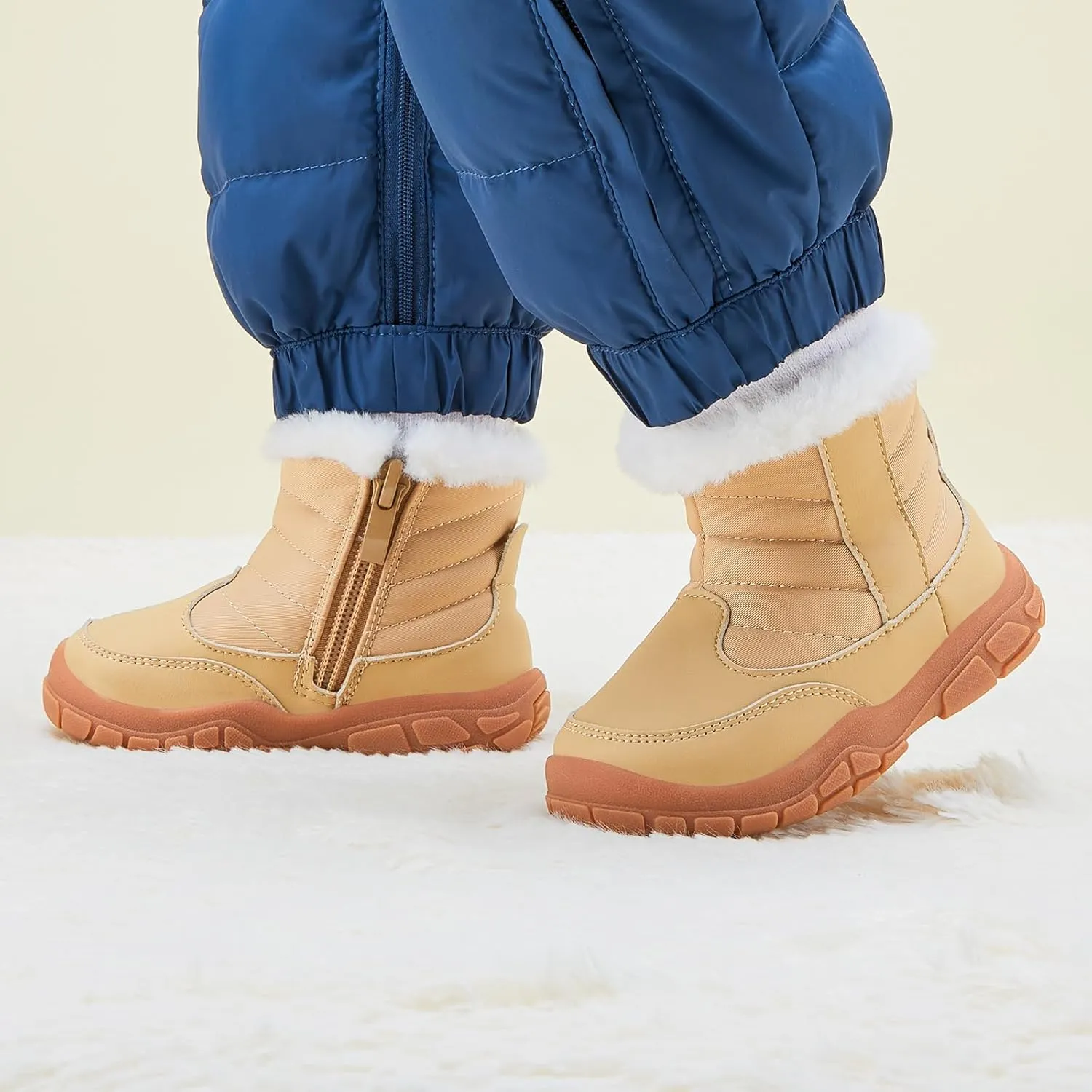 BMCiTYBM Baby Snow Boots Infant Winter Boots Toddler Boys Girls Warm Walking Shoes for 6 9 12 18 24 Months