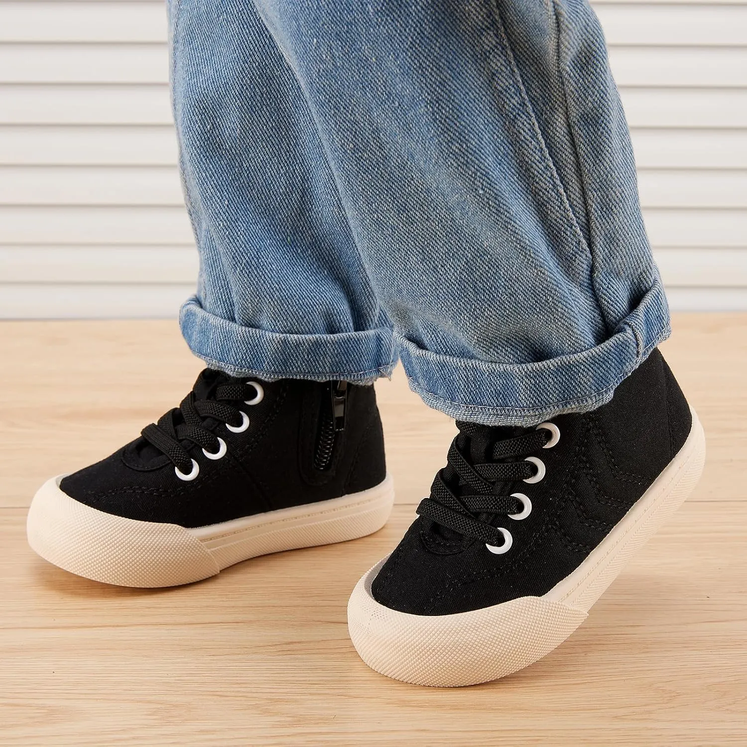 BMCiTYBM Baby Walking Shoes Boy Girl High Top Sneakers Infant First Shoes for Learning to Walk 6 9 12 18 24 Months