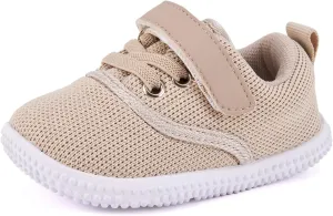 BMCiTYBM Baby Walking Shoes Infant Boy Girl First Walker Sneakers Breathable Lightweight Non-Slip Barefoot Shoes 6 9 12 18 24 Months