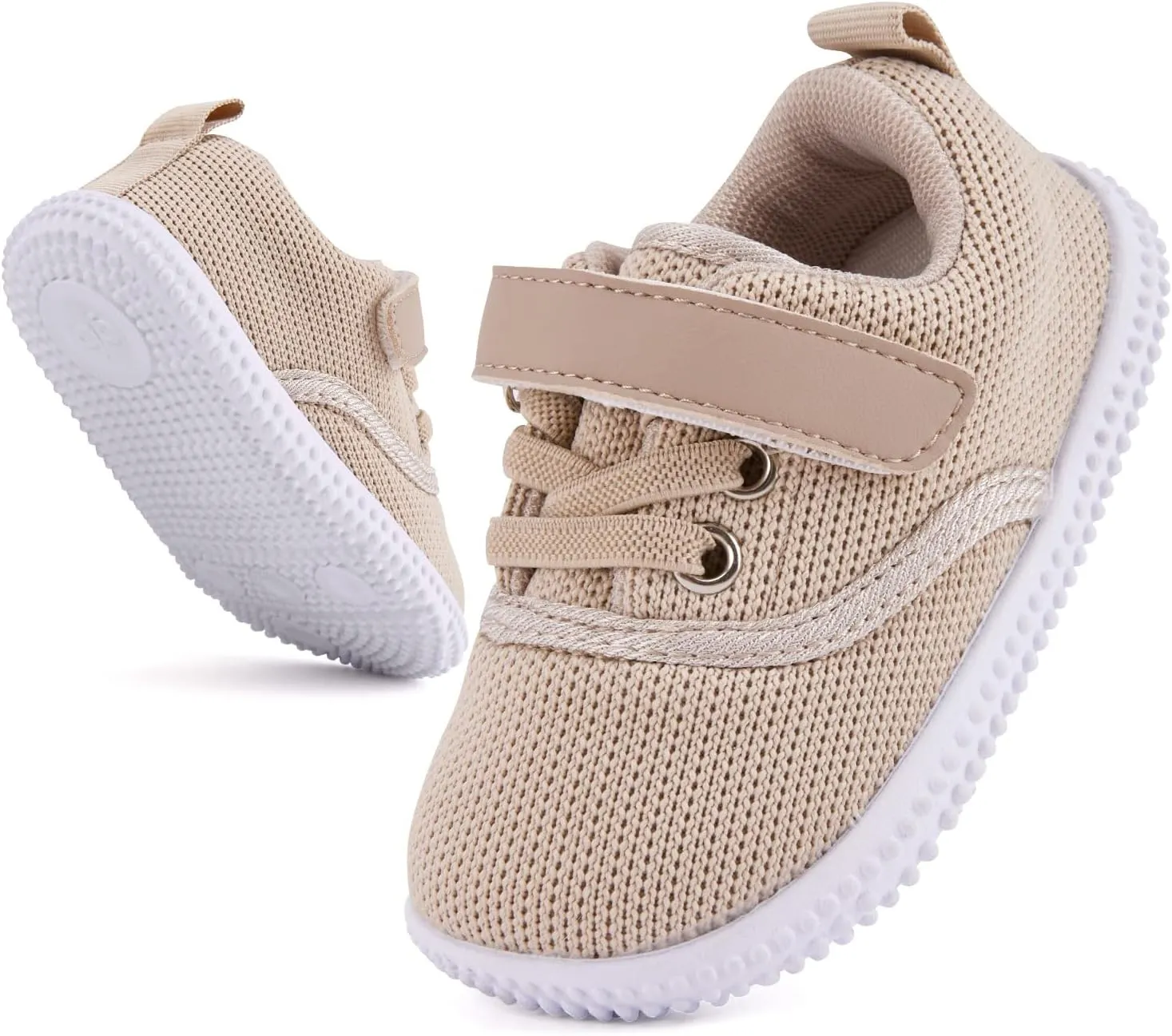 BMCiTYBM Baby Walking Shoes Infant Boy Girl First Walker Sneakers Breathable Lightweight Non-Slip Barefoot Shoes 6 9 12 18 24 Months