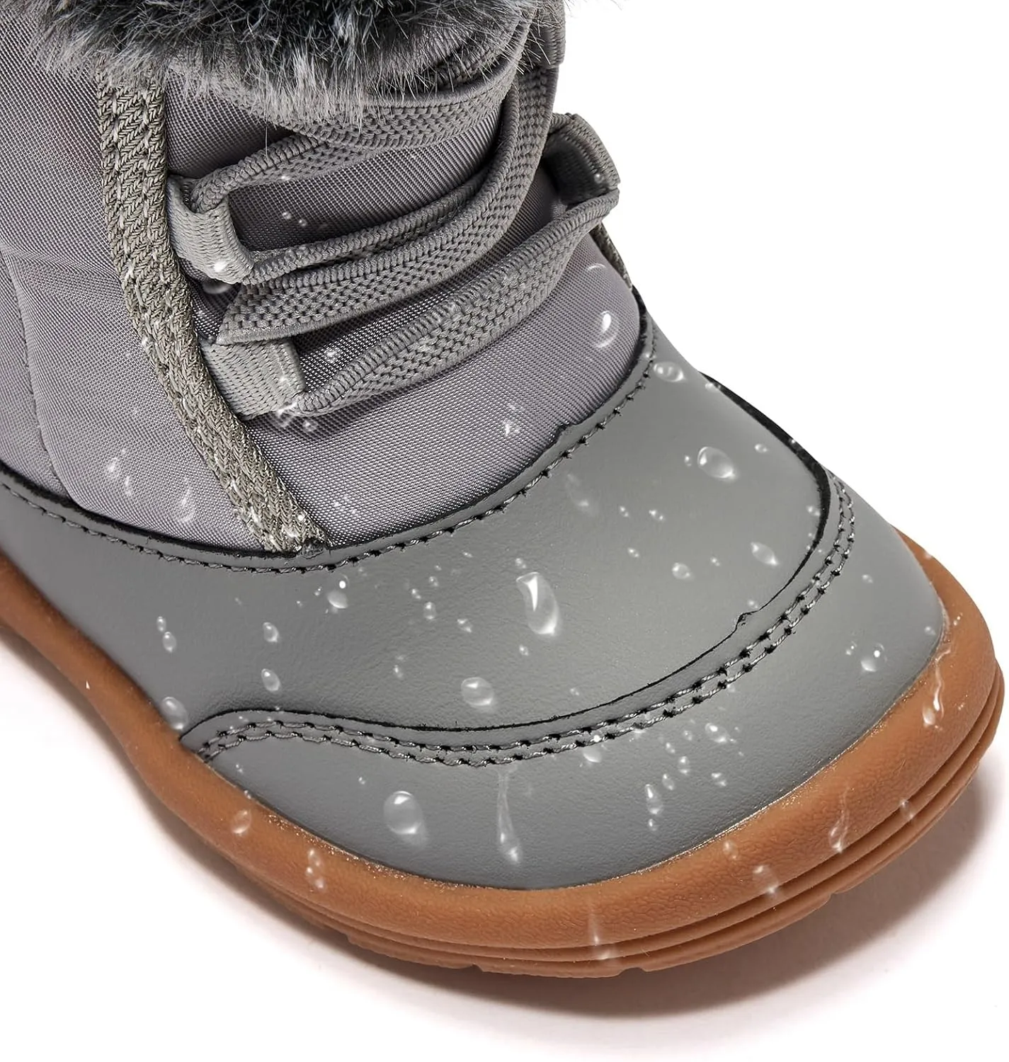 BMCiTYBM Toddler Snow Boots Baby Boys Girls Winter Warm Boots Infant High Top Shoes Faux Fur Bootie for Cold Weather Outdoor