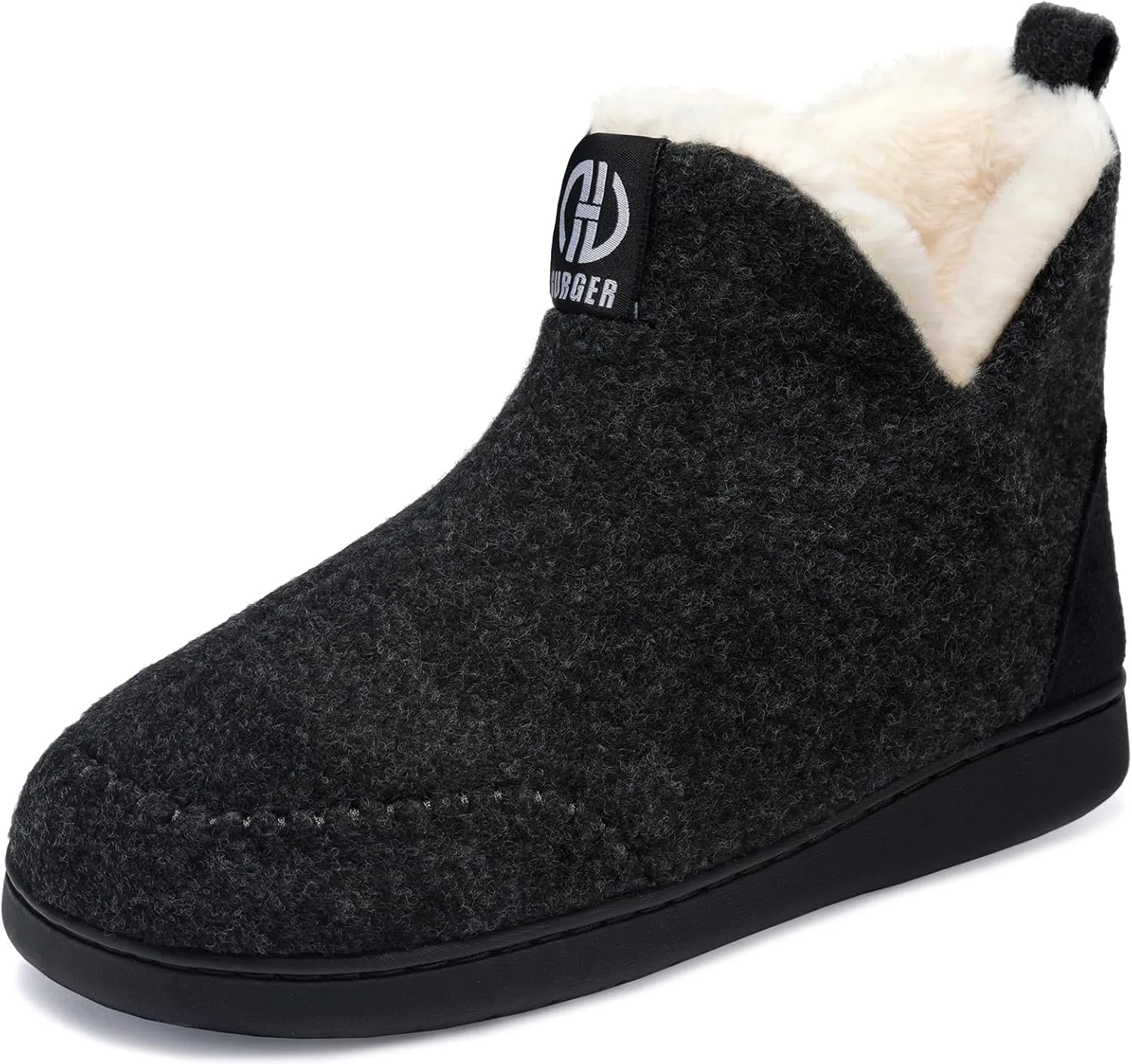 Booties Slipper for Men and Women, Plush Lining Winter Warm House Shoes Memory Foam Slipper Boots