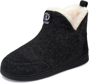 Booties Slipper for Men and Women, Plush Lining Winter Warm House Shoes Memory Foam Slipper Boots