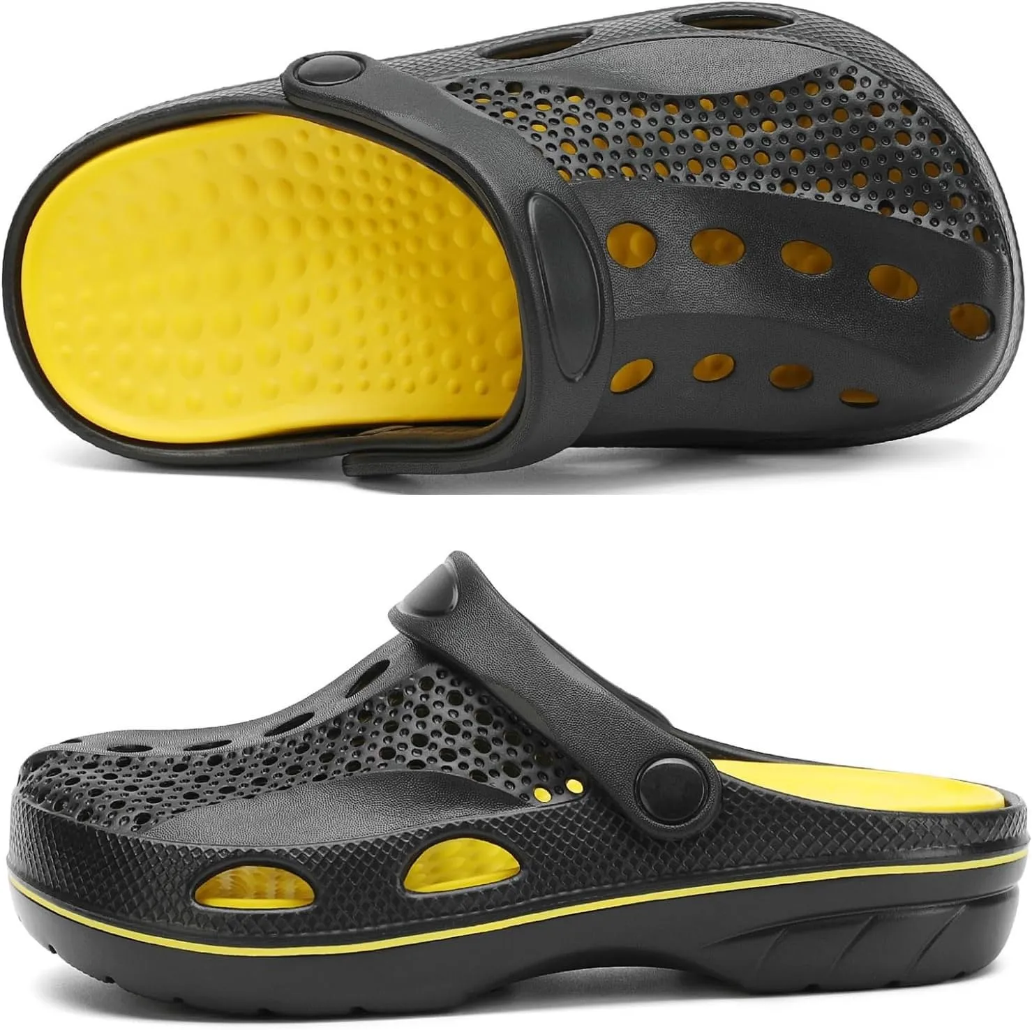 Boys and Girls Arch Support Garden Clogs Shoes Kids Slippers Indoor Outdoor Beach Sandals Removable Cushion Insole