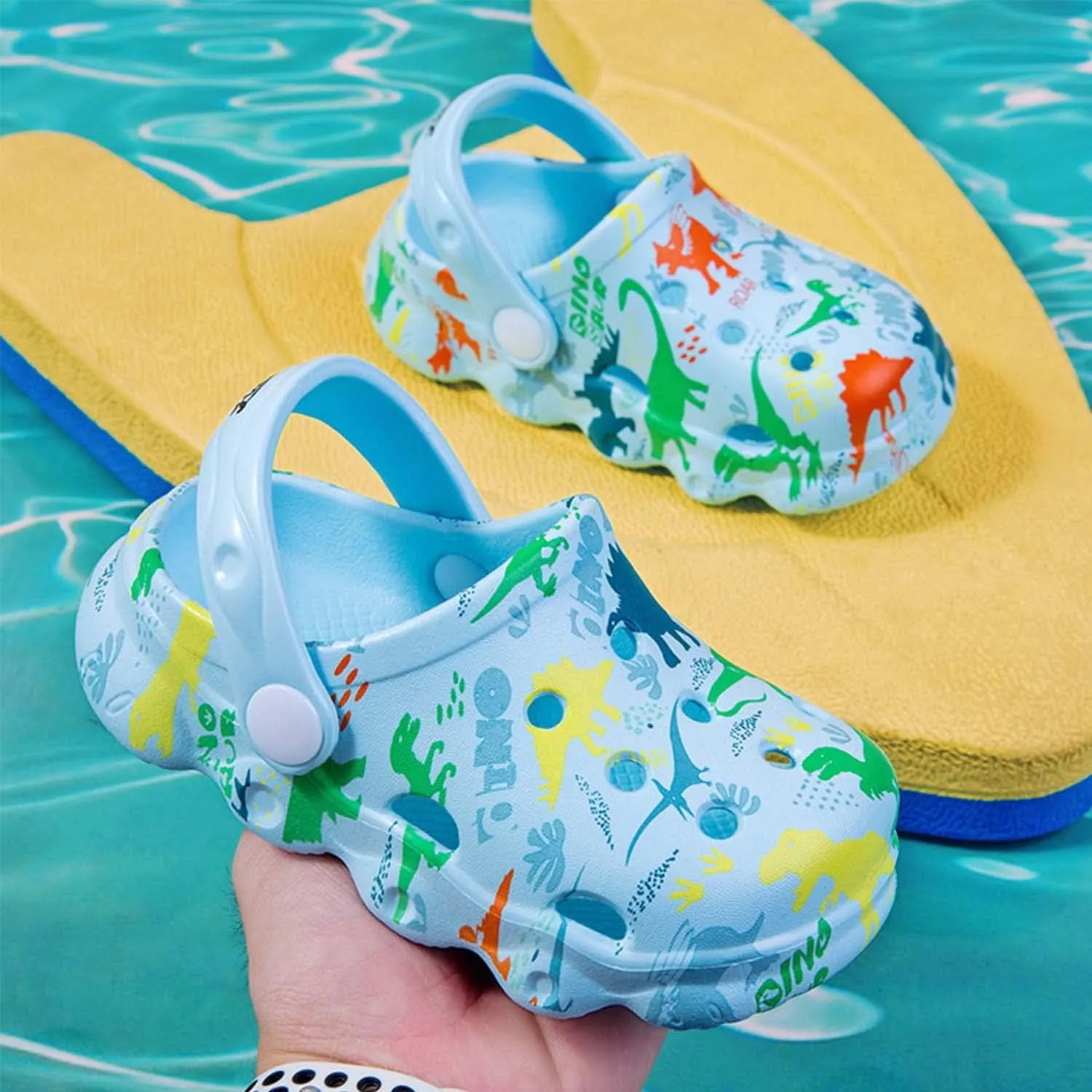 Boys Girls Clogs Cute Cartoon Animal Garden Shoes Lightweight Slides Slippers Slip-on Sandals (Infant/Toddler/Little Kid)