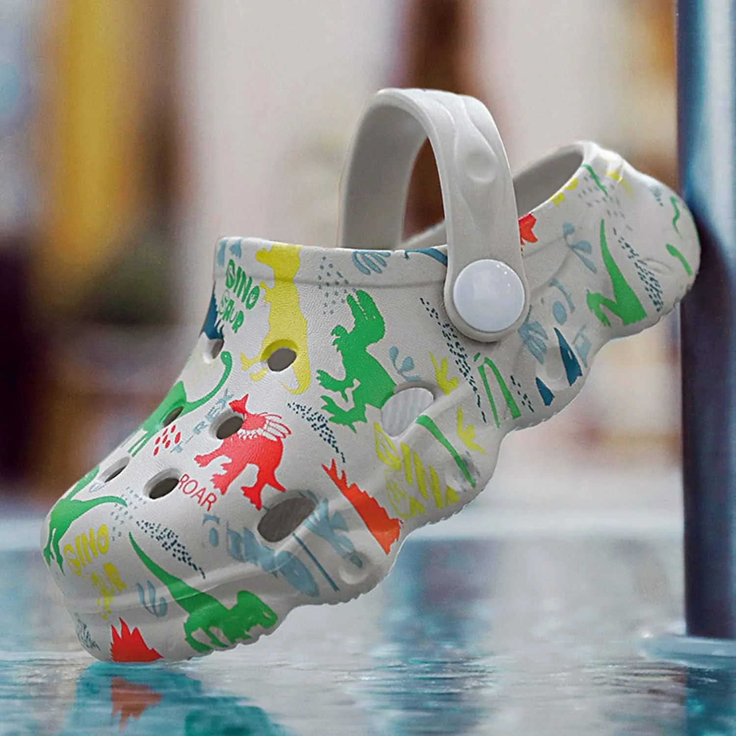 Boys Girls Clogs Cute Cartoon Animal Garden Shoes Lightweight Slides Slippers Slip-on Sandals (Infant/Toddler/Little Kid)