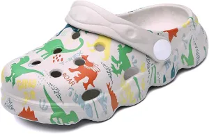 Boys Girls Clogs Cute Cartoon Animal Garden Shoes Lightweight Slides Slippers Slip-on Sandals (Infant/Toddler/Little Kid)