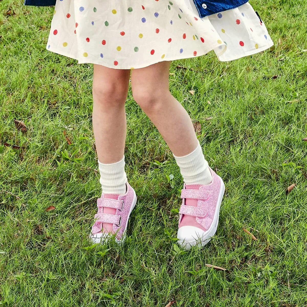 Boys Girls Sneakers Toddler Canvas Shoes Kids Walking Shoes with Hook and Loops