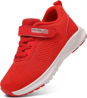 Boys Girls Tennis Shoes Kids Lightweight Breathable Sneakers Non-Slip Running Sport Athletic