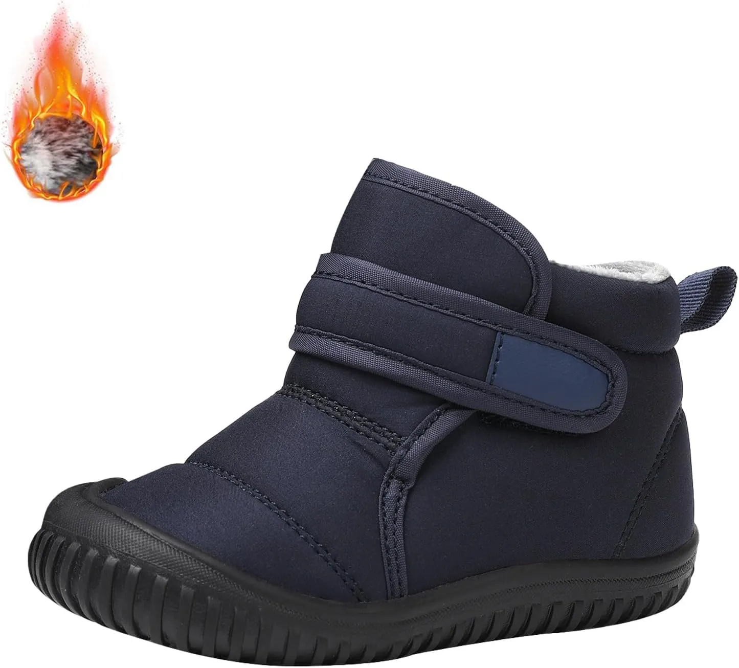 Boys Kids Fuzzy Snow Booties Winter Ski Shoes Childrens Cotton Warm Open Toe Non Slip Boots Fashion Warm Comfy Shoes