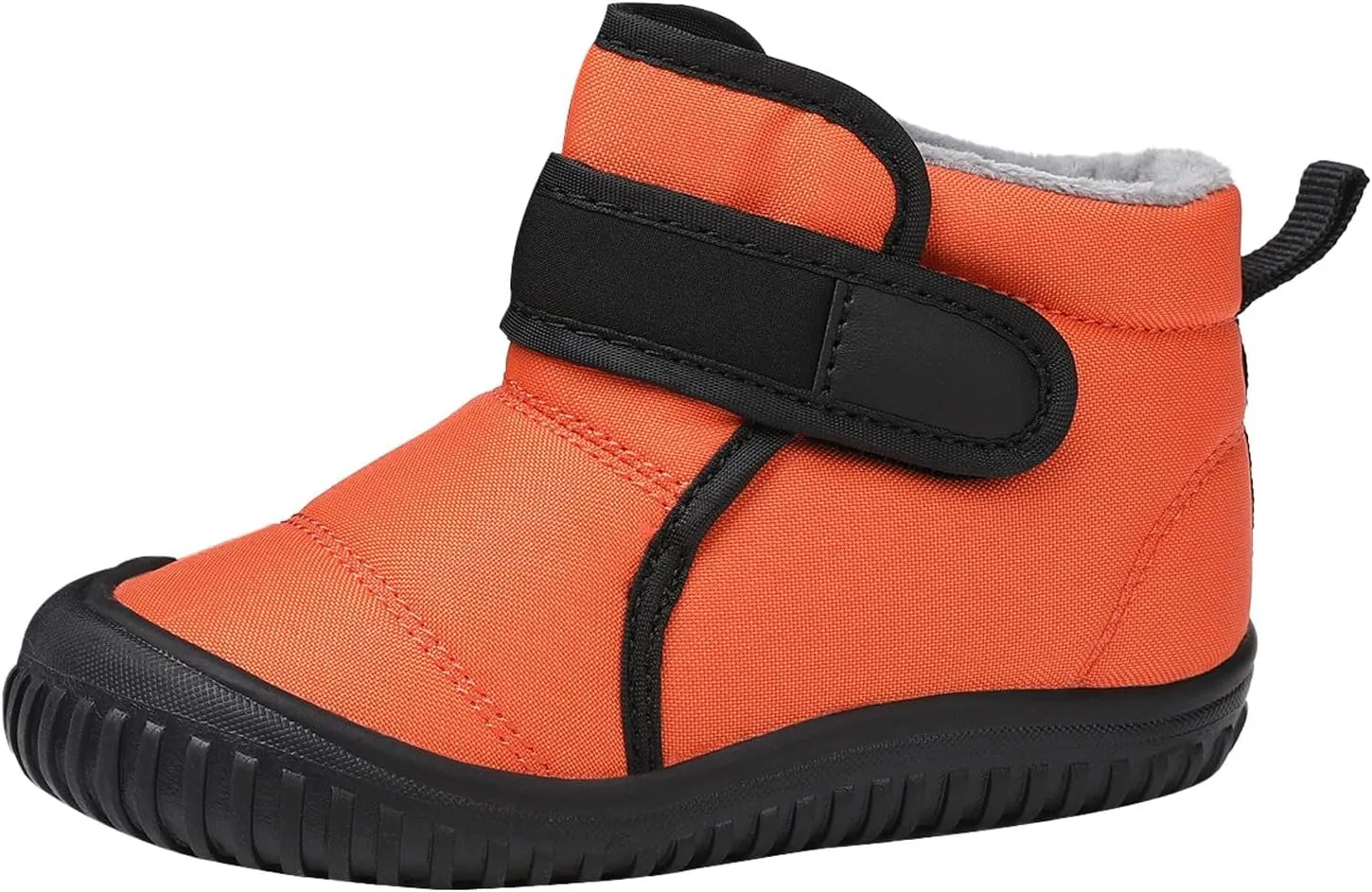 Boys Kids Fuzzy Snow Booties Winter Ski Shoes Childrens Cotton Warm Open Toe Non Slip Boots Fashion Warm Comfy Shoes