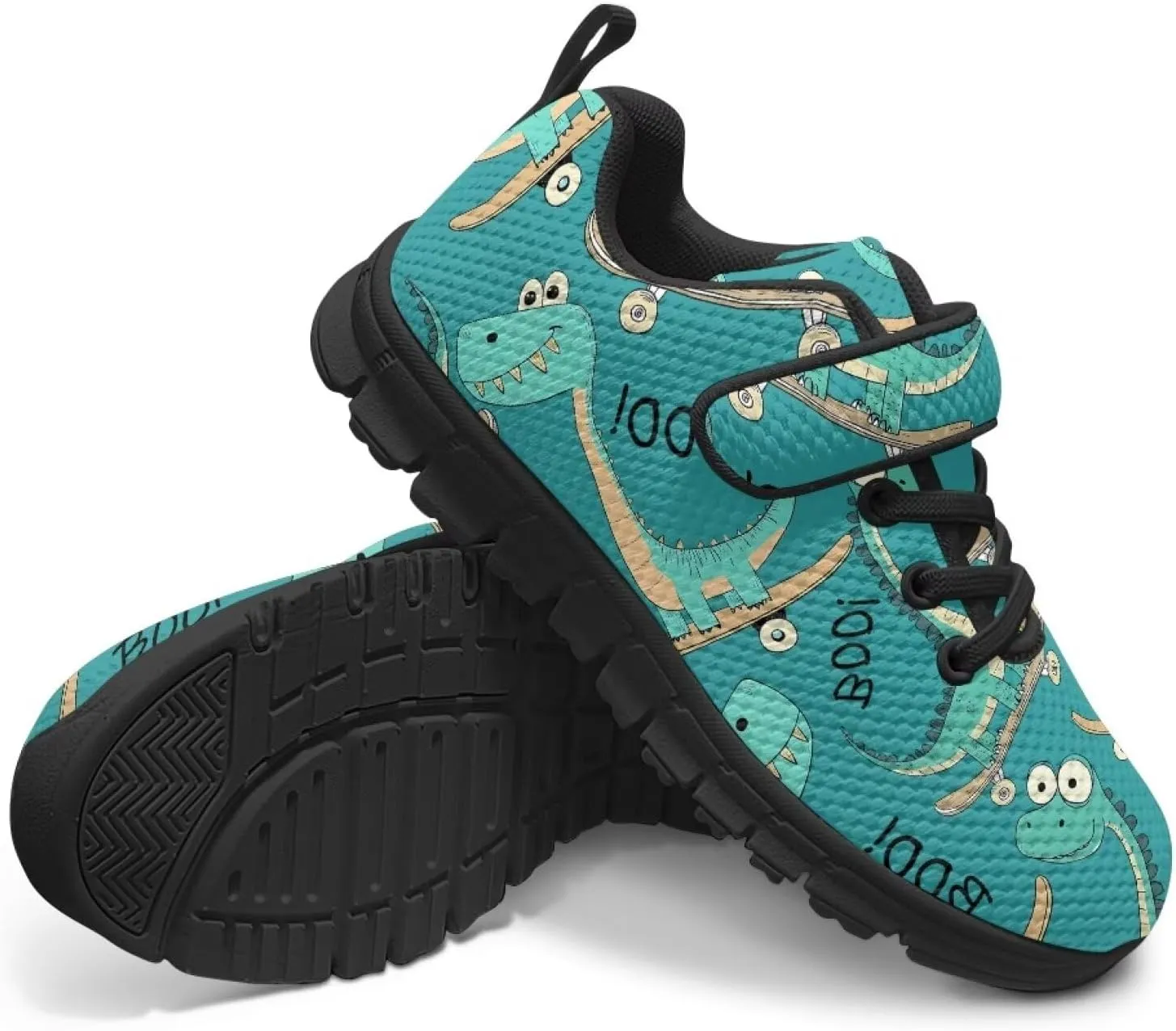 Boy's Single Buckle Sneakers,Teen Girl Anti-Skid Spring Walking Shoes Wear Resistant Sneakers for Jogging Cycling