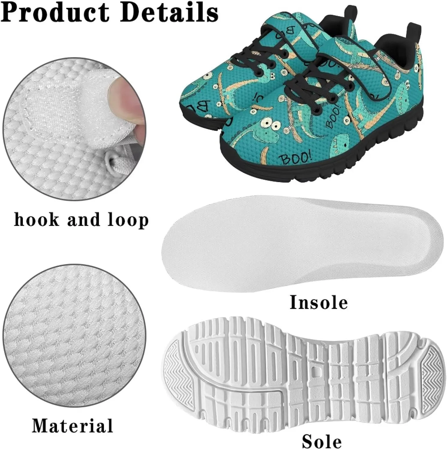 Boy's Single Buckle Sneakers,Teen Girl Anti-Skid Spring Walking Shoes Wear Resistant Sneakers for Jogging Cycling