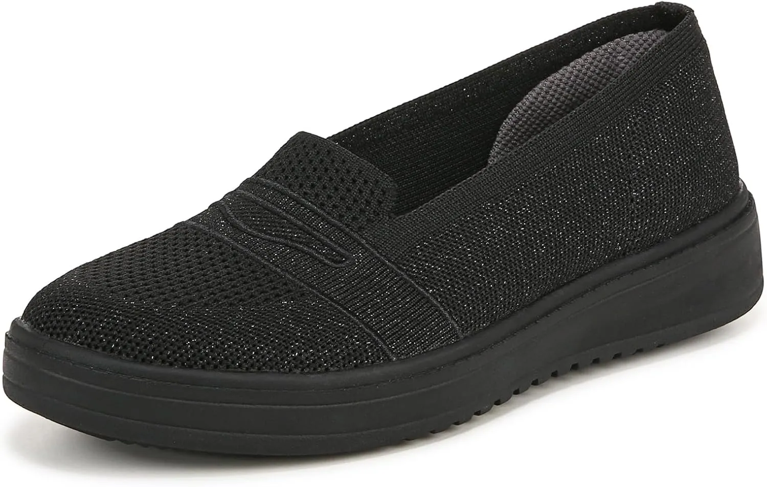 BZees Womens Valley Comfort Loafers Black 10 M