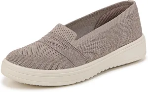 BZees Womens Valley Comfort Loafers Simply Taupe 10 M
