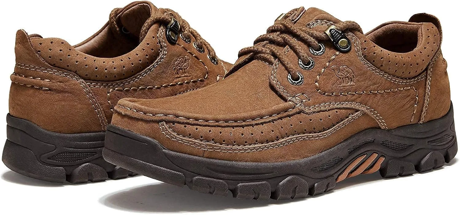CAMEL CROWN Men Casual Shoes Loafers Comfortable Walking Shoes Oxford for Work Dress Travel-Lace up